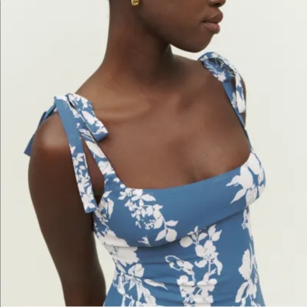 Reformation Besse Dress in Cyanotype *NEW* - Picture 3 of 7